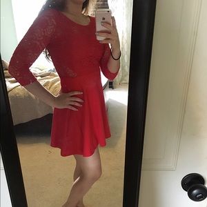 H&M Red Lace Dress