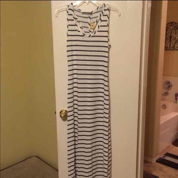 Stripe maxi dress