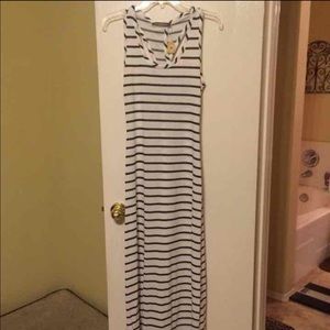 Stripe maxi dress