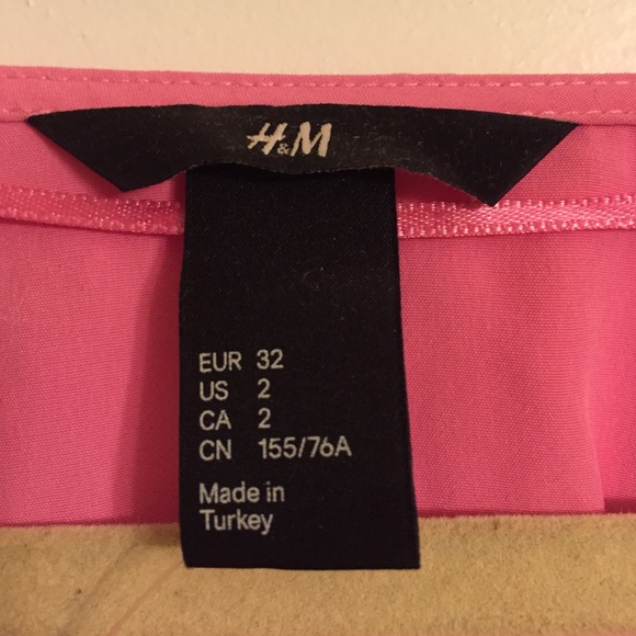 H&M color block hot pink dress - Picture 2 of 4
