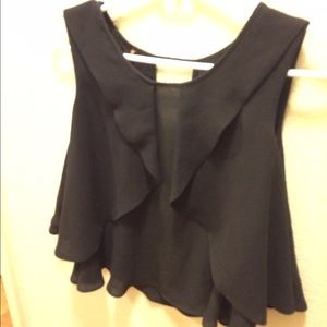XS black Zara tank top blouse