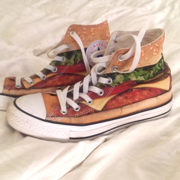 CONVERSE CHEESEBURGER HI TOPS!!! Men's Size 6