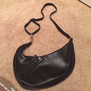 SALVATORE FERRAGAMO, black shoulder bag