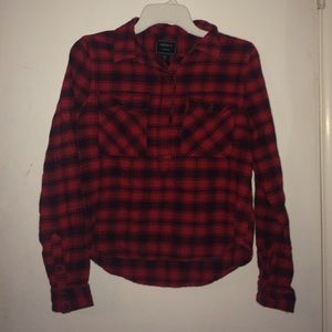Half Button Flannel