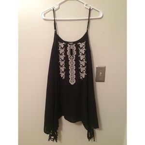 Black Fringe Dress