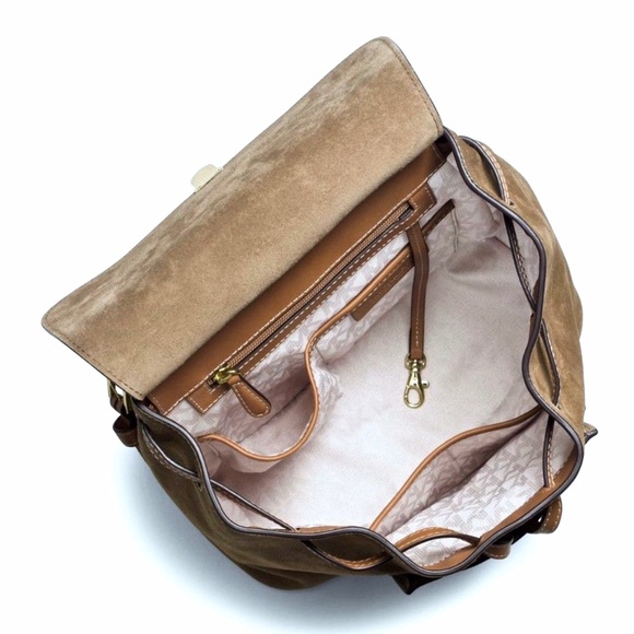 NWT Michael Kors Backpack Desert Suede - Picture 2 of 4