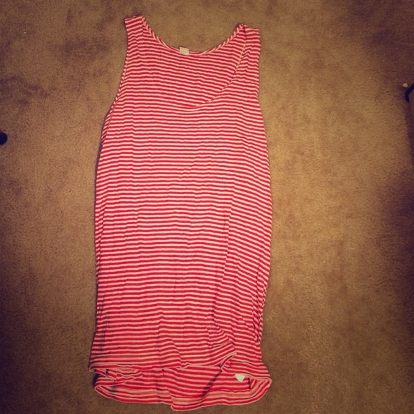Red striped American Apparel tank