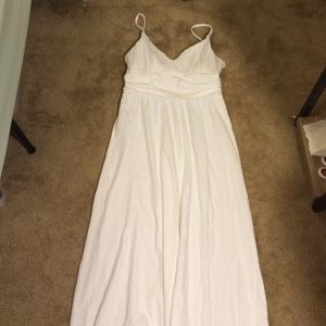 Soft White dress with built in bra