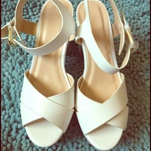 90s Clueless white platform sandals