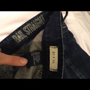 Madewell Rail straight jeans, size 30