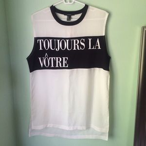 Sheer, Oversized Tank