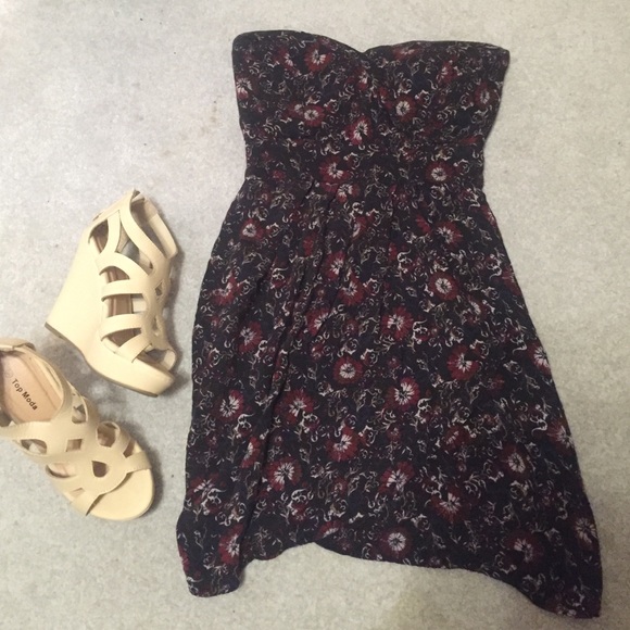 SALE!! Strapless Floral Dress