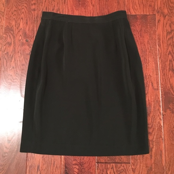 GEORGIOU Simple Black Pencil Skirt