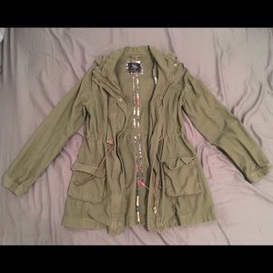Olive Green Outerwear Jacket