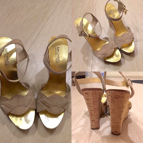 Michael Kors nude wedge