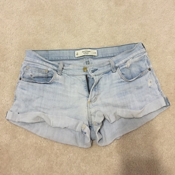 Light Wash Denim Shorts