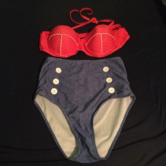 Vintage High-Waisted Bikini