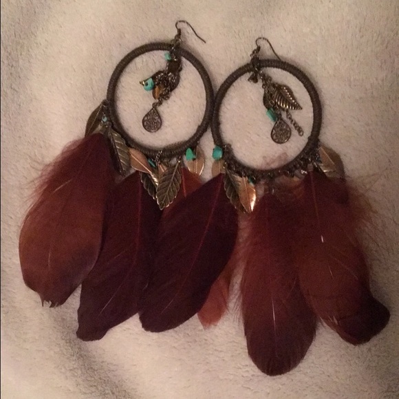 Feather/Dreamcatcher Boho Earrings