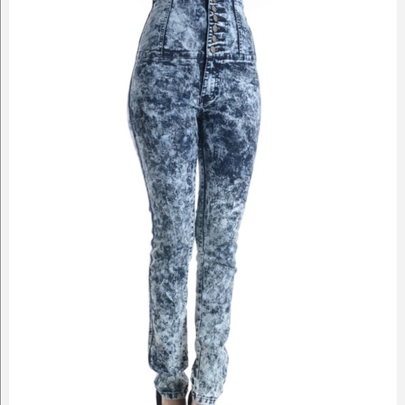 💥💥HIGH  WAIST ACID WASH
