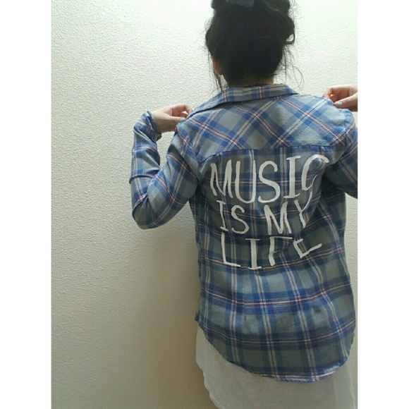 Music is life flannel