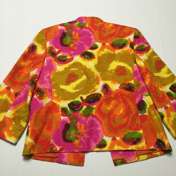 Peck & Peck Multi-Color Short Cotton Jacket Size 8 - image 3