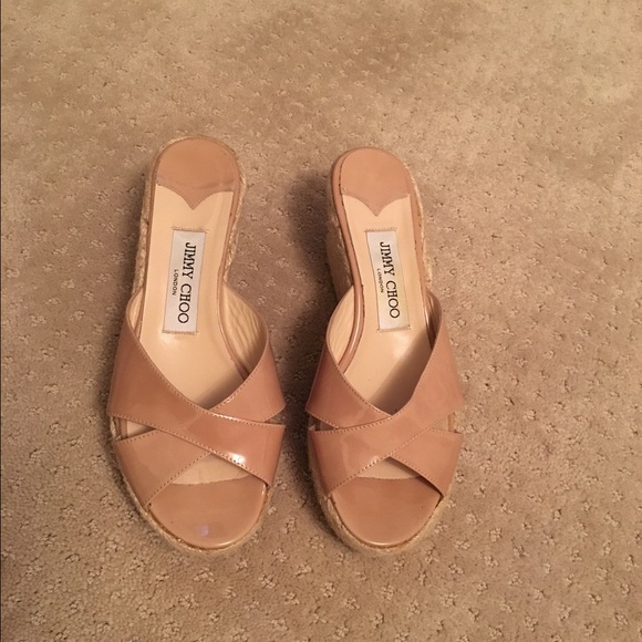 Jimmy Choo Patent Leather Wedge Size 37/7