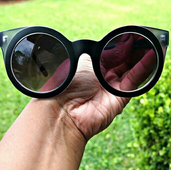 Retro round cat eye sunglasses - Picture 2 of 3