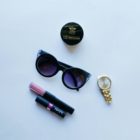 Retro round cat eye sunglasses - Picture 3 of 3