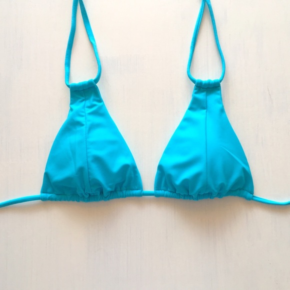 🐚SALE S TOP- Blue Strappy String Brazilian Bikini - Picture 3 of 4
