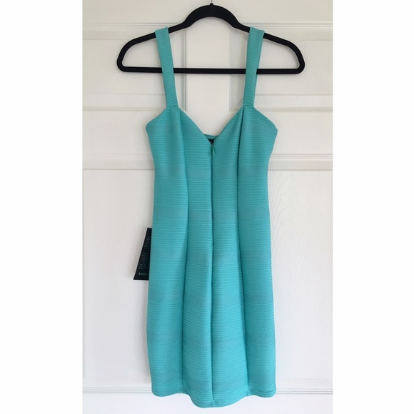 NWT BEBE Tiffany Blue Dress