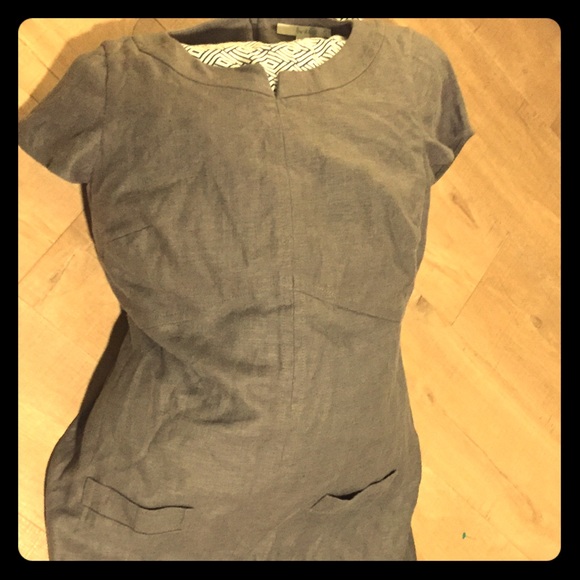 Boden USA 12, Gray lined, slub fabric! Pockets😎