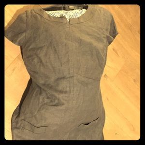 Boden USA 12, Gray lined, slub fabric! Pockets😎