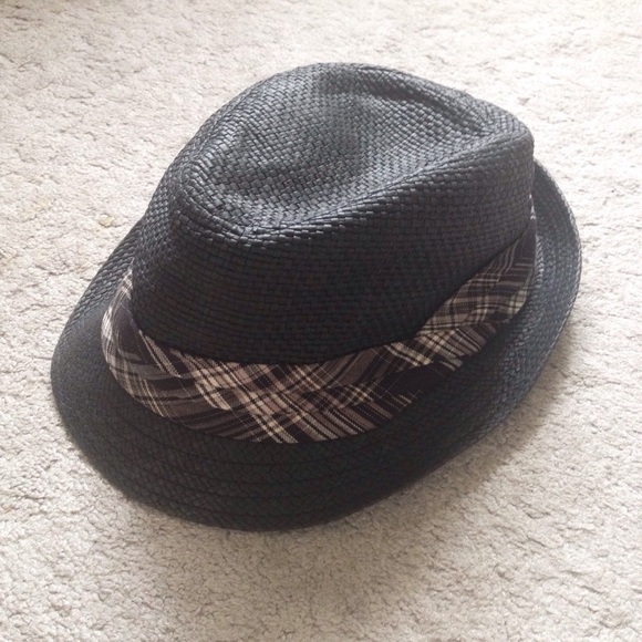 Black Fedora with Plaid Band