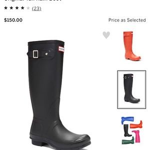 Hunter original tall rain boot