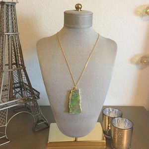 💥💥SALE 24 K GOLD PLATED NATURAL STONE PENDANT
