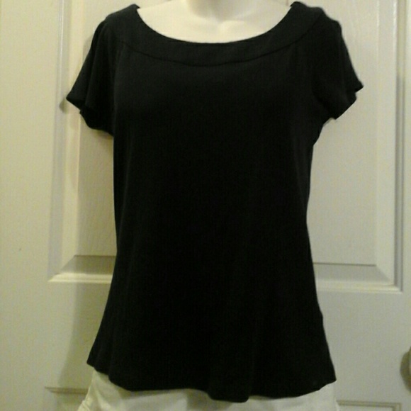 Nwot High quality  navy- boat neck tee