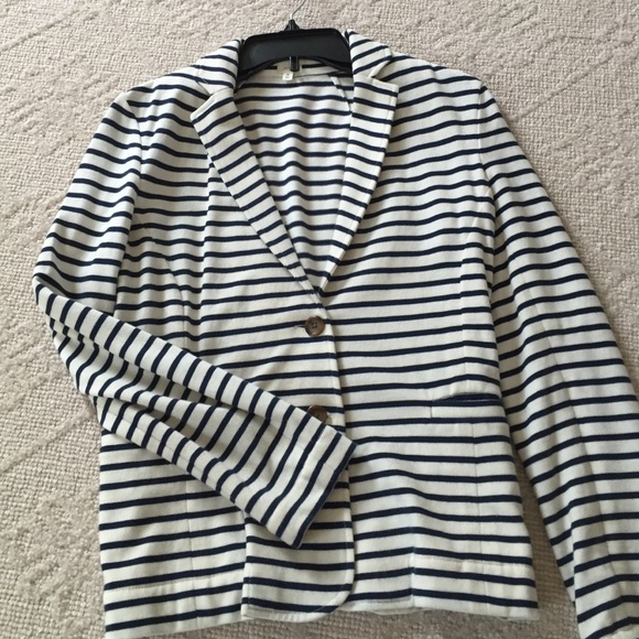 J. Crew striped blazer