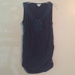 Navy maternity top S