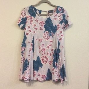 ASTR Floral Trapeze Dress
