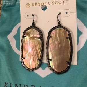 New black gunmetal Danielle earrings