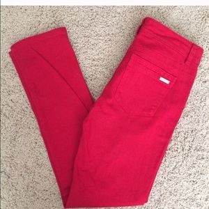 Black house white market red NOIR jeans