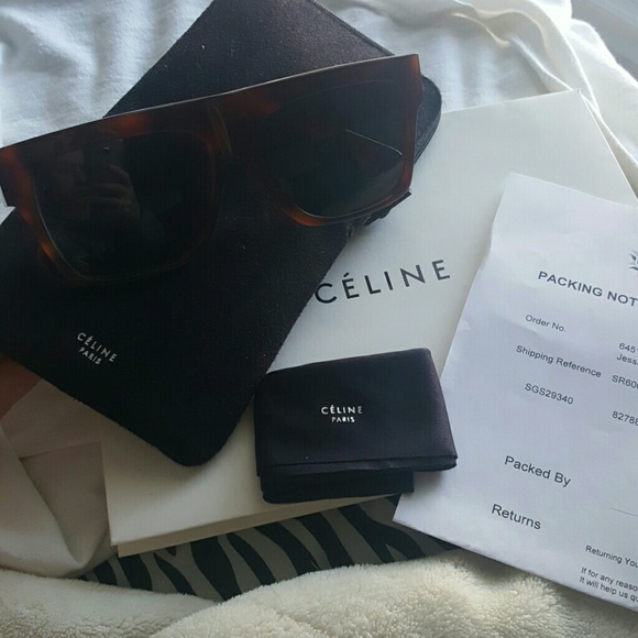 S O L D Celine ZZ-TOP 41066/S Tortoise Sunglasses - Picture 2 of 4