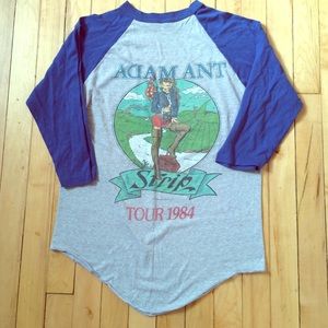 Vintage Adam Ant Baseball Tee