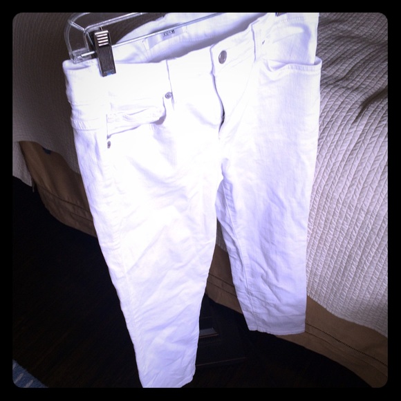 Joe's White Skinny Ankle Crops