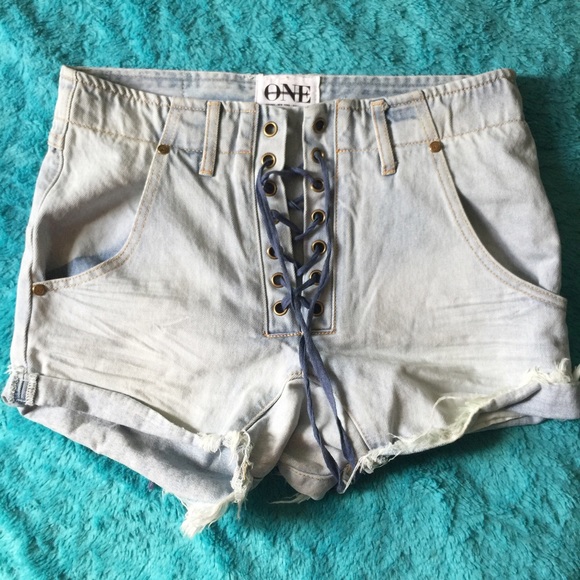 One teaspoon shorts lace up