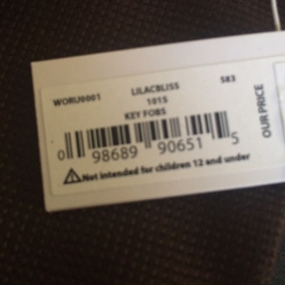 BNWT Kate Spade Lavender and Gold Key Fob - Picture 2 of 4