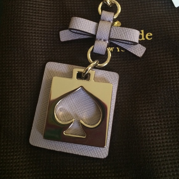 BNWT Kate Spade Lavender and Gold Key Fob - Picture 3 of 4
