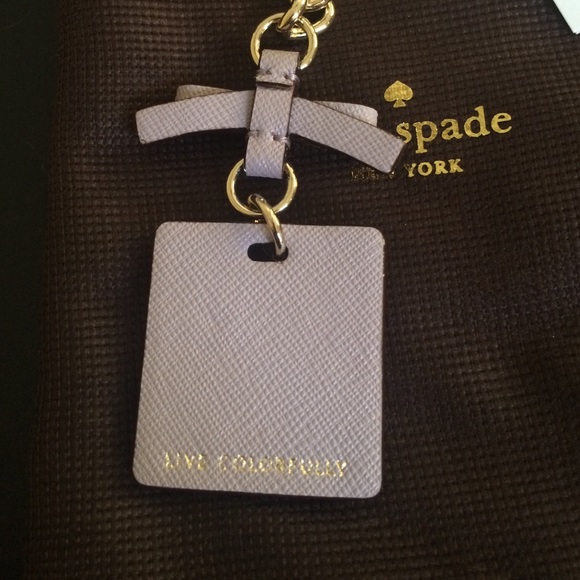 BNWT Kate Spade Lavender and Gold Key Fob - Picture 4 of 4
