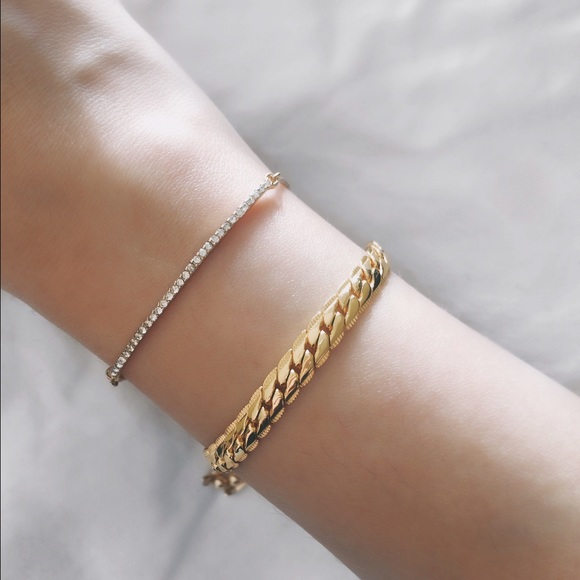New✨Thin stacking crystal bracelet