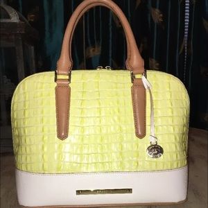 Yellow & White Brahmin Handbag 😊